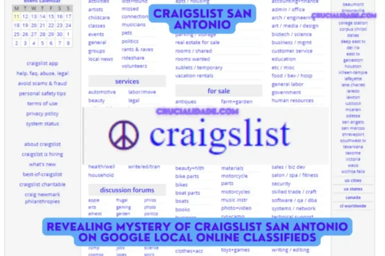 Revealing Mystery of Craigslist San Antonio on Google Local Online Classifieds